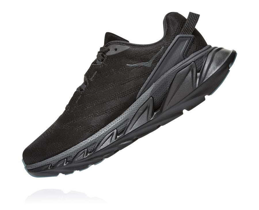 Running Shoes Womens - Hoka One One Elevon 2 - Black - VGSYQWD-67